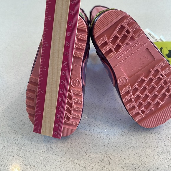 NWT Western Chief Toddler Butterfly Pink Rain Boots Size 5 - Picture 6 of 10